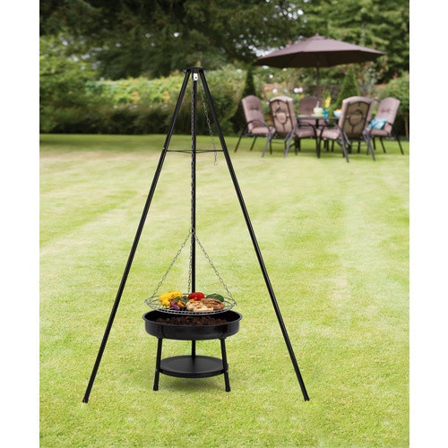 TEPRO Schwenkgrill aus emailliertem Stahl in Schwarz mit Durchmesser: 46 cm - Bild 2