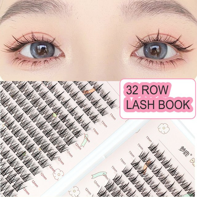 BLINKWAVE Falsche Wimpern, Einzelne Cluster, Manga Wimpern, Unisex - Bild 1