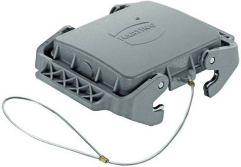 Harting Metallabdeckklappe aus Stahl in Grau 09300325420 - Bild 1