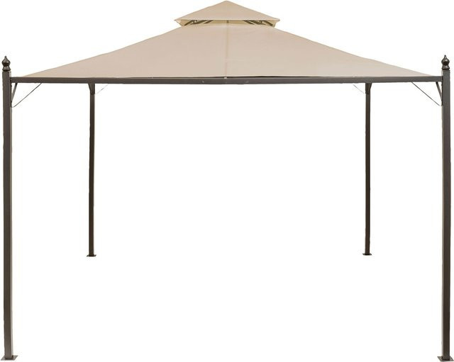 LIVARNO HOME Pavillon mit Seitenteilen und 4 Seitenwänden in Anthrazit und Beige mit Stahlgestell - Bild 1