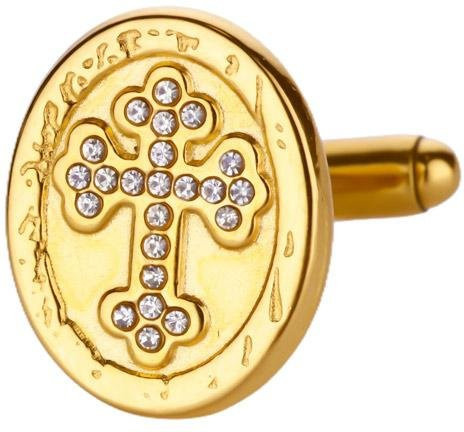 Brosche Kreuz, Edelstahl, Unisex - Bild 1