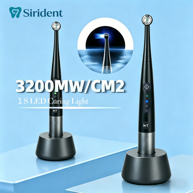 Globaldent Dental 1s Lichthärtungsgerät mit 360-Grad-Drehkopf, 3200 MW/cm und Karieserkennung - Bild 1