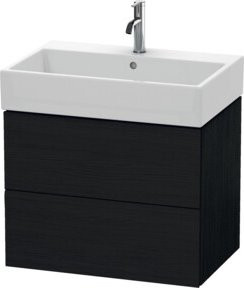 Duravit Waschtischunterschrank L-Cube, Wandhängend, 2 Schubladen, Weiß Matt, B/T/H: 68,4 x 45,9 x 54,4 cm - Bild 1