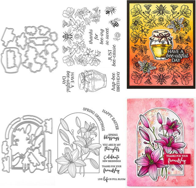 Lily-Arch Just-Bee-Cause Stempel und Schneidwerkzeug für DIY Scrapbooking und Bastelarbeiten - Bild 1