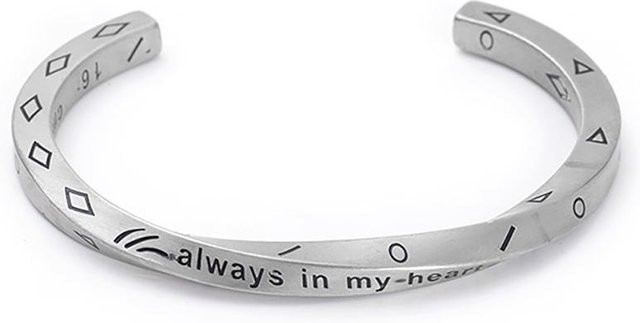 Rui Di Armband, Edelstahl, Schwarz, Herren, Unisex - Bild 1