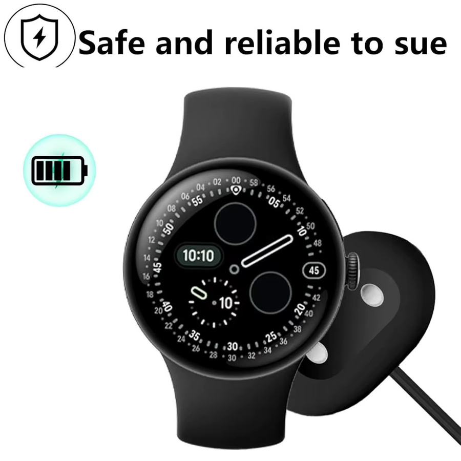 Arvin Ersatz-Ladegerät für Google Pixel Watch 4 41mm und 45mm mit USB-C Anschluss in Weiß - Bild 4