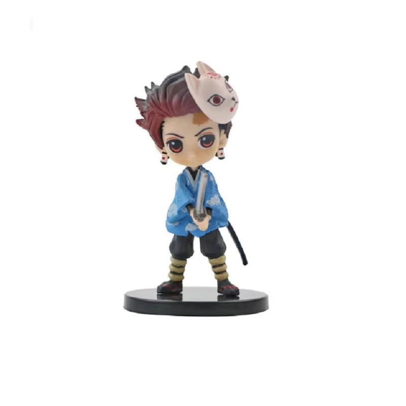 Bandai Kimetsu no Yaiba Nezuko Tanjiro Zenitsu Inosuke Anjuro Doll Q Figural PVC-Modell, Einzelfigur, Kunststoff, Bunt / Mehrfarbig - Bild 2