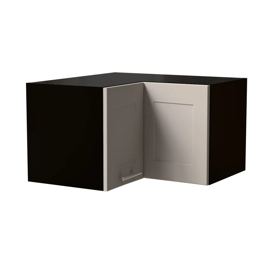 Feldmann-Wohnen Eckhängeschrank Oslo in Schwarz und Kaschmir Matt mit Soft-Close-Türen, B/T/H: 60 x 60 x 36 cm - Bild 2