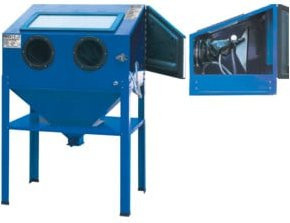 BGS Technic Druckluft-Sandstrahlkabine groß in Blau und Multicolour - Bild 1