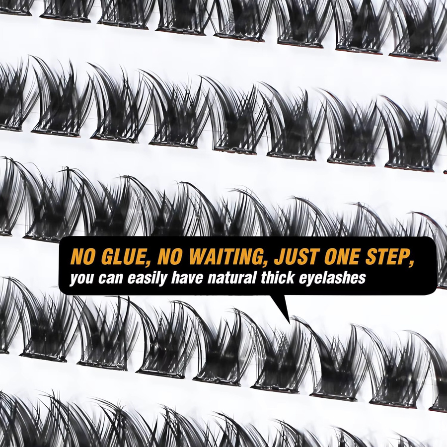 Marks Future Selbstklebende falsche Wimpern, 120 Stück, Black, Natürlich - Bild 6