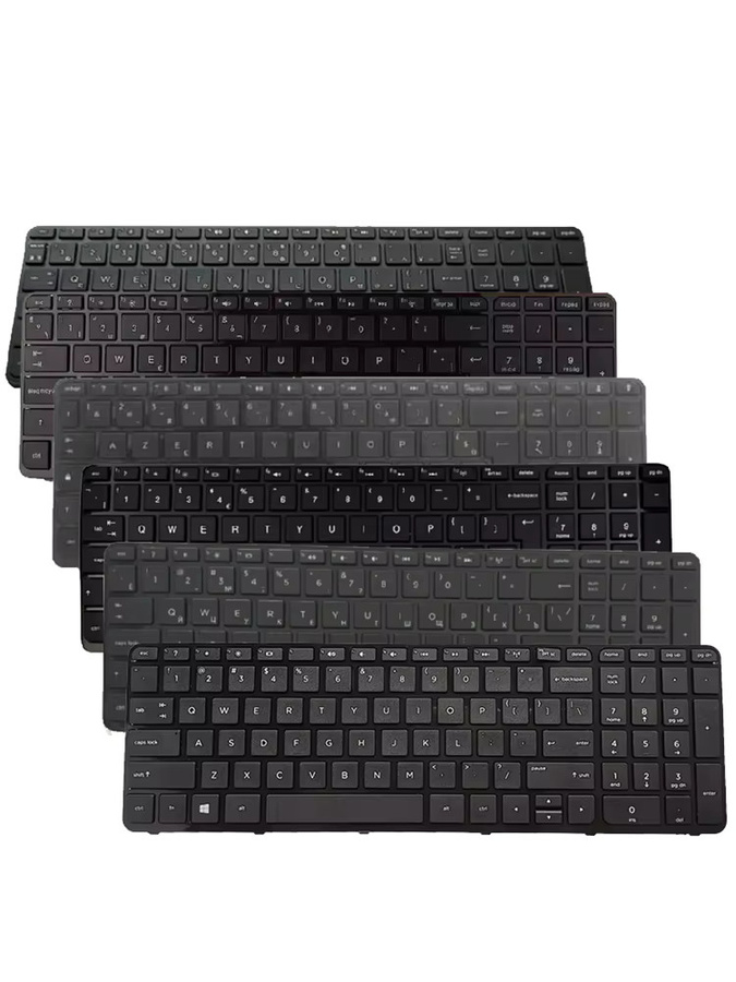 HP Laptop Tastatur QWERTY US Layout für HP 15-E, 15-D, 15-F, 15-R, 15-G, 15-H, 15-N, 15-S, 15-R000, 15-N000, TPN-C113, C117, F113 - Bild 1