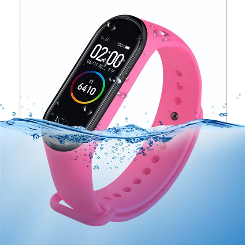 KILPILLS Uhrenarmband Silikon, Schwarz, Unisex, Xiaomi Mi Band 3 4 5 6 7 - Bild 4