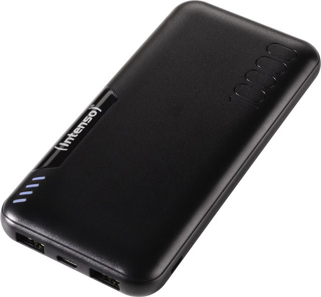 Intenso Powerbank P10000 mit USB-A, USB-C und Micro-USB in Schwarz - Bild 1