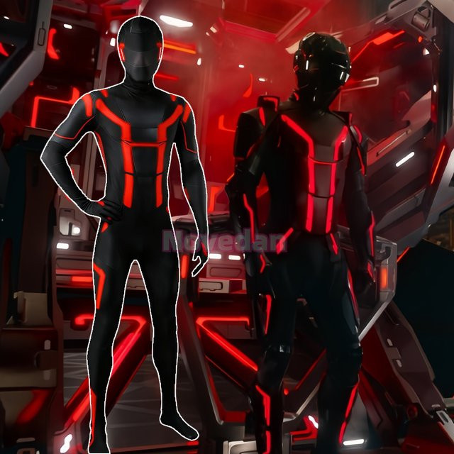 Novedan Tron Ares Cosplay Superhelden-Kostüm, Jumpsuit Bodysuit, Set - Bild 1
