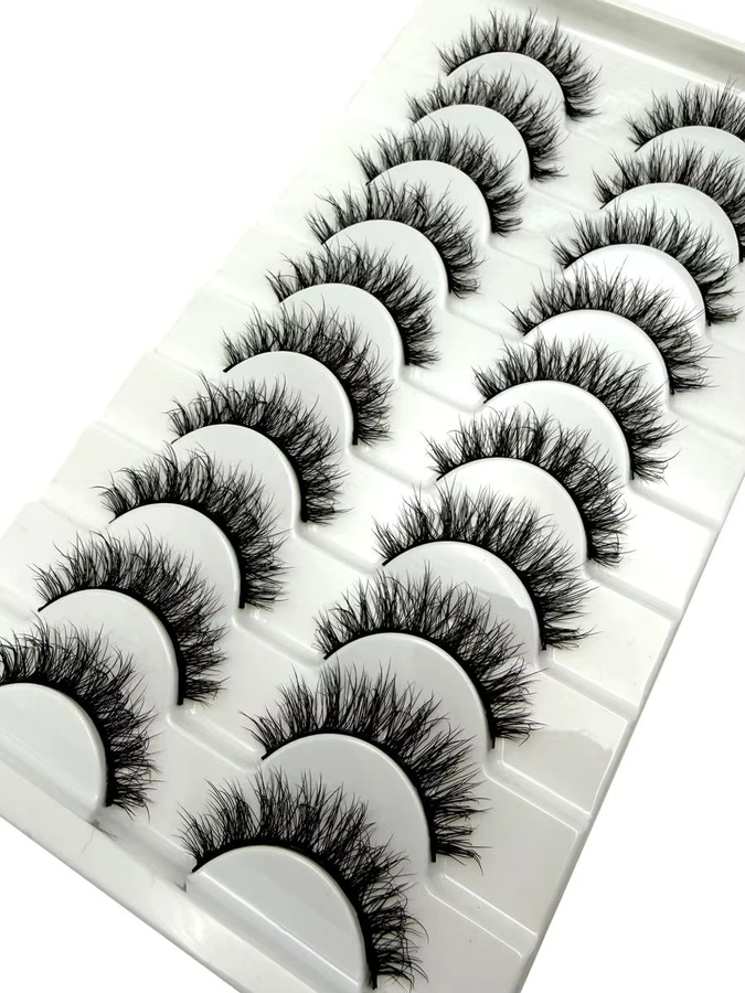 MKYDCG Künstliche Wimpern, 10 Paar, Nude, Natürlich, Unisex - Bild 4