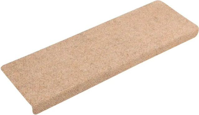 vidaXL Treppenmatten aus Nadelvlies in Braun, 15 Stück, B/H/T: 65 x 4 x 21 cm - Bild 1