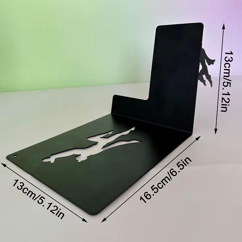 KOQZM Super Hero Metall Bücherregal Figuren als Desktop Ornament in Schwarz - Bild 5