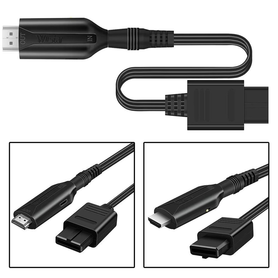 Nintendo HDMI Adapter Kabel für Nintendo 64, SNES und GameCube in Schwarz für 1080P HD Video Konvertierung an moderne Fernseher - Bild 6