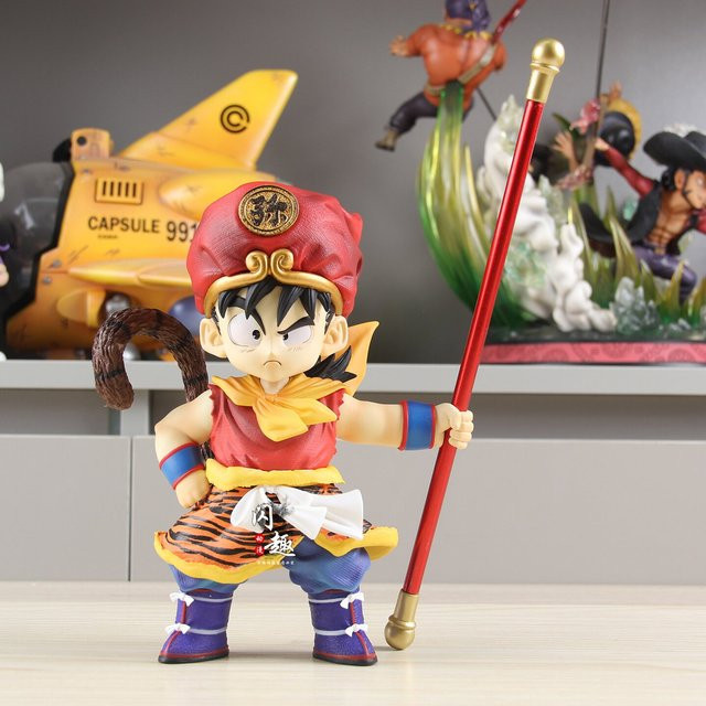 Bandai Dragon Ball Goku Figur, Tiger-Muster-Outfit, PVC-Anime-Modell - Bild 1