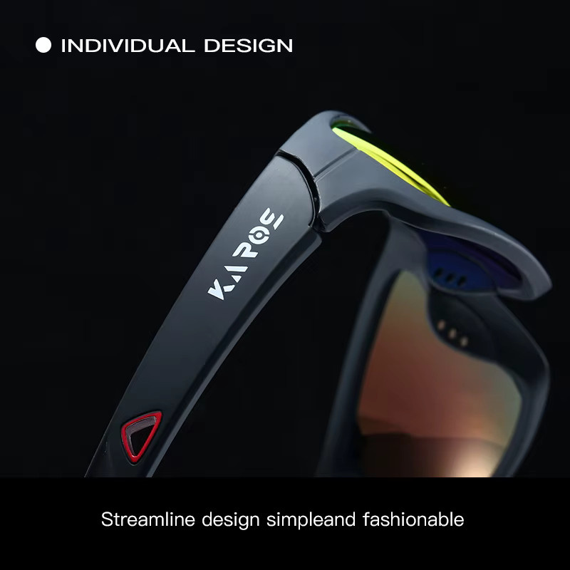 Karos Sonnenbrille, polarisiert, Vollrand, Kunststoff, Unisex, black - Bild 2