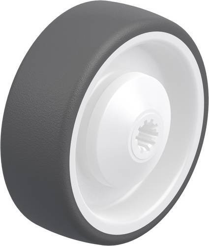 Blickle Kunststoff-Rad POTH 100/10KA in Grau und Weiß mit einem Durchmesser von 100 mm und einer Tragfähigkeit von 300 kg - Bild 1