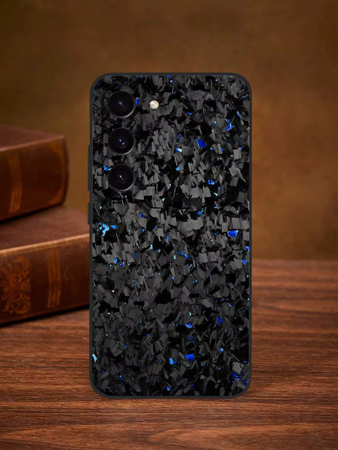 Carbon Forged Carbon Fiber Handyhülle für Samsung Galaxy S21 S22 S23 S24 S25 S26 Ultra FE Plus A52S Soft Cover in Schwarz - Bild 6