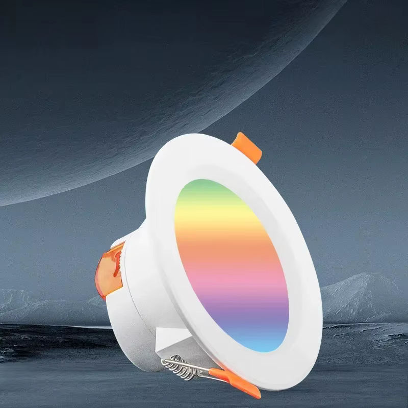 MOES Smart LED Downlight WiFi Zigbee RGBW Einbaustrahler dimmbar mit Warmweiß und Kaltweiß, kompatibel mit Alexa und Google Home, Farbe: Weiß/Multicolor - Bild 2