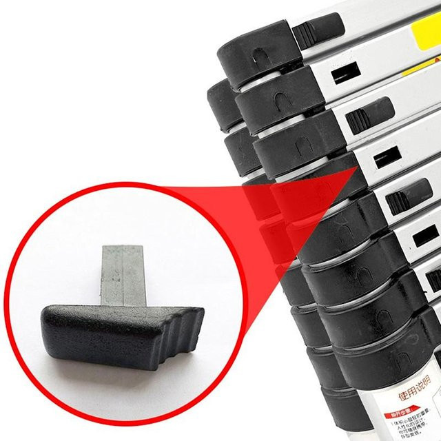 4er-Set Teleskopleiter-Ersatzteile aus Kunststoff in Schwarz für Universal-Schalter und Bauarbeiten - Bild 1
