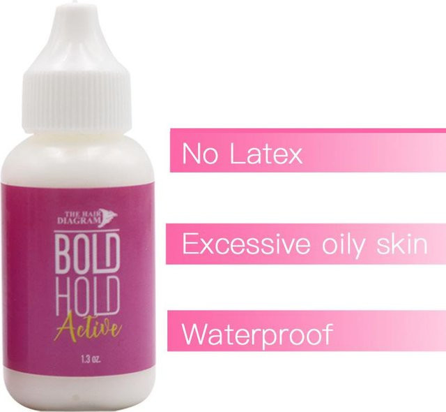 H.J.R Bold Hold Lace Glue Ghost Perücken-Spitzen-Kopfbedeckungskleber, 38 ml, Pink - Bild 1