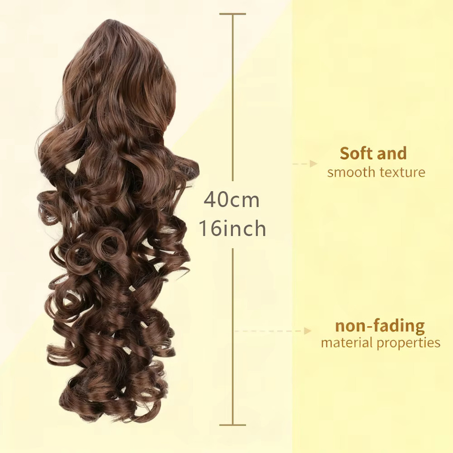 Lansa Pferdeschwanzverlängerung, braun, synthetisch, Damen - Bild 4