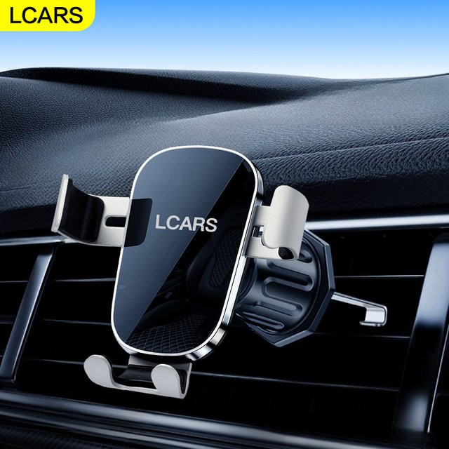 Lcars Auto-Handyhalter für die Lüftung in Silber zur Montage am Lüftungsschlitz ohne Sichtlinienblockierung für Smartphones - Bild 1