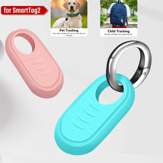Silikonhülle mit Schlüsselanhänger als Anti-Drop-Schutzhülle für dein Samsung Galaxy SmartTag 2, waschbar und weich - Bild 1