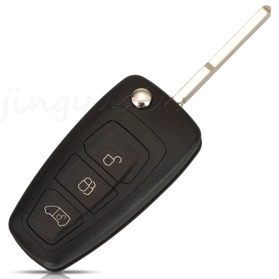 Jingyuqin Ersatz-Autoschlüsselfernbedienung für Ford Transit Custom, Farbe: Schwarz, GK2T-15K601-AB BK2T-15K601-AC, 434 433MHz, ID49 4D83 Chip - Bild 3