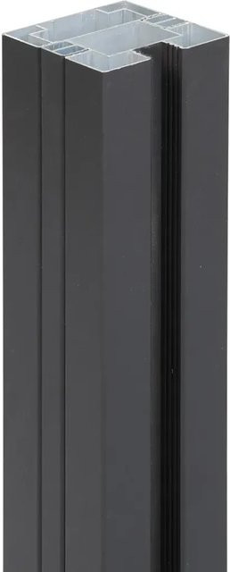 Floraworld Aluminium Pfosten für Steckzaun-System zum Einbetonieren, anthrazit, Höhe: 180 cm, B/T: 6,8 x 6,8 cm - Bild 1