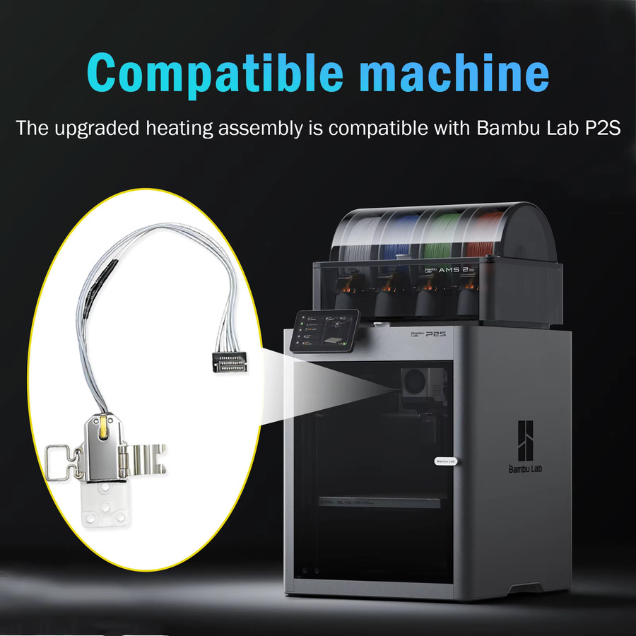 Bambu Lab P2S Hotend Montage-Heizbaugruppe mit hoher Temperaturbeständigkeit - Bild 2