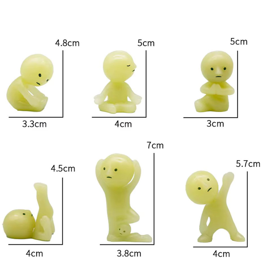 Bandai Mini-Figur, im Dunkeln leuchtend, PVC-Modell, Einzelfigur - Bild 2