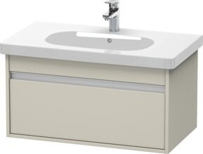 Duravit Waschtischunterschrank Ketho in Taupe mit einem Auszug, wandhängend, B: 80 cm, T: 45,5 cm, H: 41 cm - Bild 1