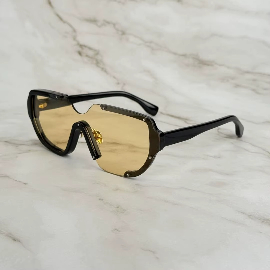 TEZUKURI Sonnenbrille, Vollrand, Square, Kunststoff, Schwarz, Unisex - Bild 1