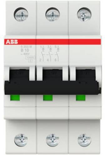 ABB S203M-B10 Leitungsschutzschalter 3-polig 10A - Bild 1