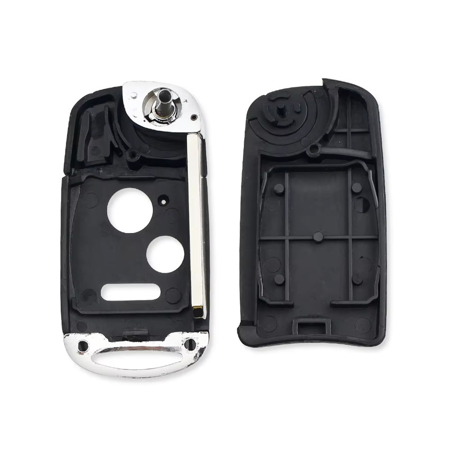 KEYYOU Ersatz Gehäuse für Honda Fit CRV Civic Insight Ridgeline HRV Jazz Accord 2003-2013, Remote Key Shell Fob mit 2/3/4 Tasten, Schwarz - Bild 3