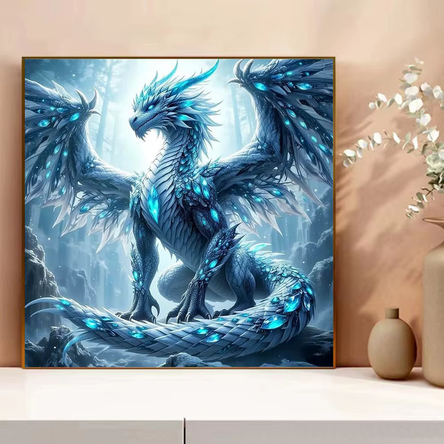 Evershine Malen nach Zahlen Drachen, Kunst-Zeichnungs-Set, für Erwachsene - Bild 3