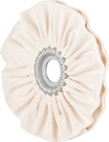 PFERD Tuchring TR Hart beige für die Vorpolitur mit Polierpaste Ø 125 x 10 mm und Bohrung Ø 20 mm - Bild 1