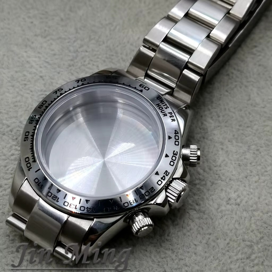 LUJIE Uhrenzubehör, 40 mm, Saphirglas, 904L Edelstahl, Silber - Bild 4