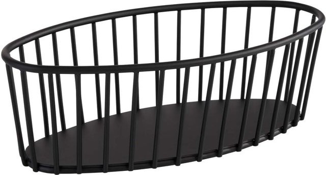 APS Korb URBAN aus Metall in Schwarz, B/T/H: 21 x 10 x 6,5 cm - Bild 1