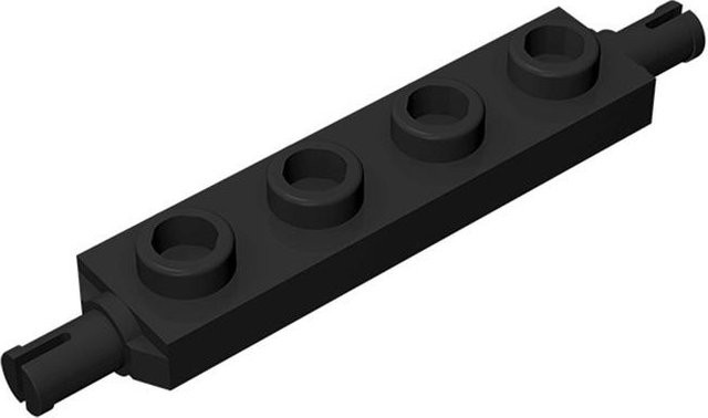 ixBricks 10-teiliges Set Modifizierte 1x4 Bausteine mit Radhalter-Plattensteinen - Bild 1