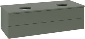 V&B Waschtischunterschrank Antao mit Beleuchtung, Farbe: Grau, B/T/H: 120 x 50 x 50 cm - Bild 1