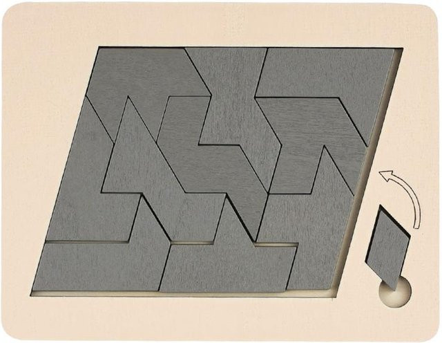 Holzpuzzleblöcke Geometrisches Tangram, Lernspielzeug, bunt, ab 3 Jahre - Bild 1