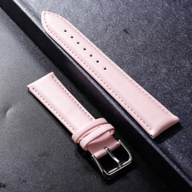 Allbestart Uhrenarmband Rindsleder, Rosa, Unisex, 20 mm, 24 mm - Bild 1