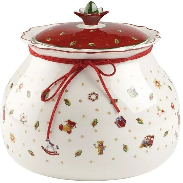 Villeroy & Boch Toy's Delight Keramikdose, weiß, rot, mehrfarbig, Durchmesser: 21,4 cm - Bild 1