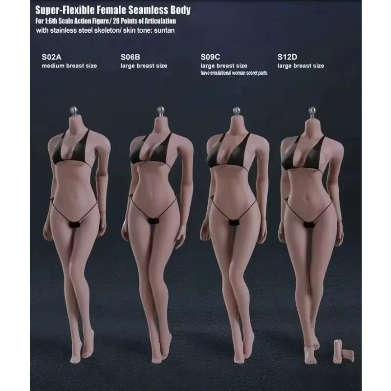 TBLeague Phicen Actionfigur, superflexibler nahtloser Körper mit Edelstahlskelett, 1/6, Unisex - Bild 2